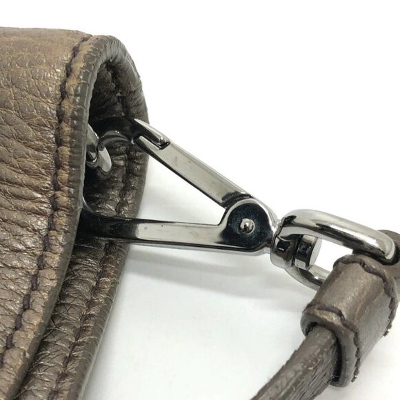 PRADA logo Bag 2WAY Tote Bag Leather Brown - Picture 12 of 16